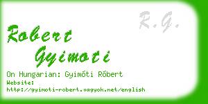 robert gyimoti business card