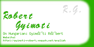 robert gyimoti business card